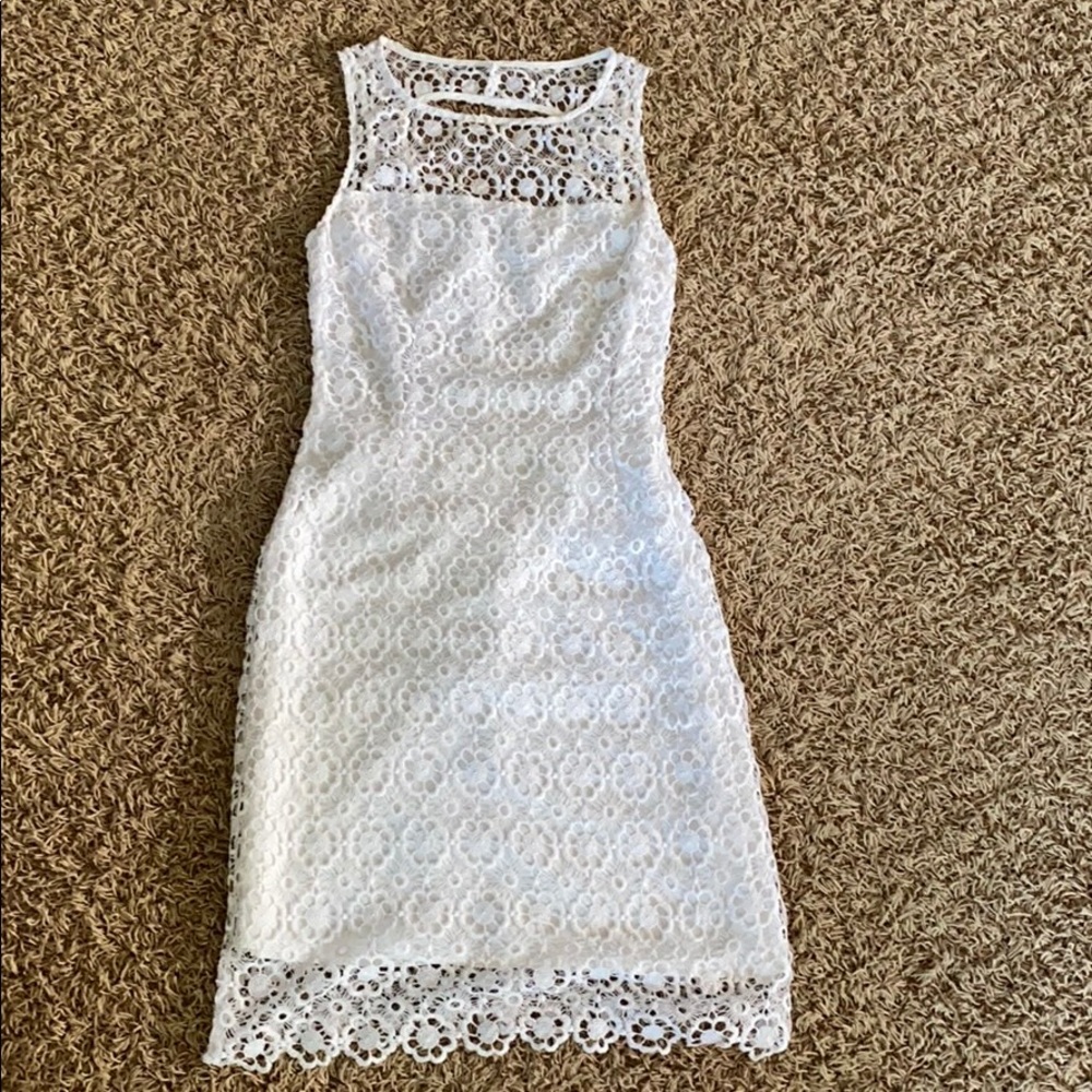Boutique white lace dress